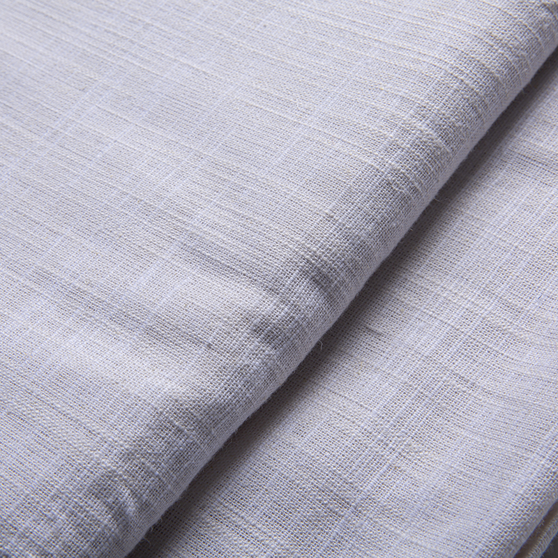亚麻粘胶竹节布
